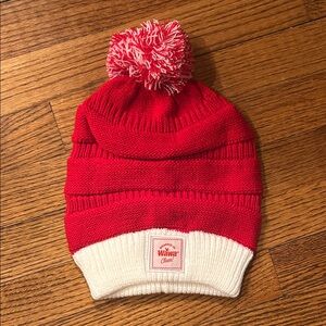 Wawa Red and White Pom-Pom Beanie/Hat - NWOT